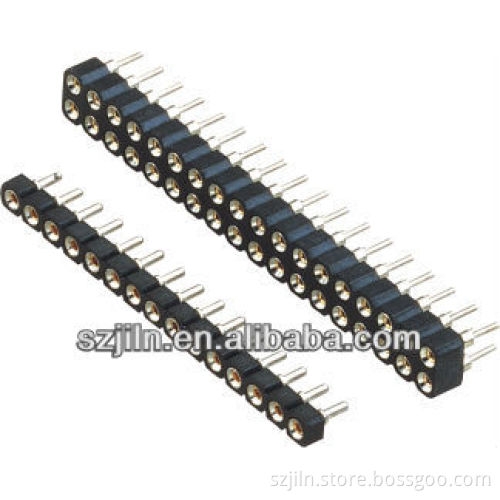 straight 40P with 7.0mm height insulator 2.54pitch sip socket
